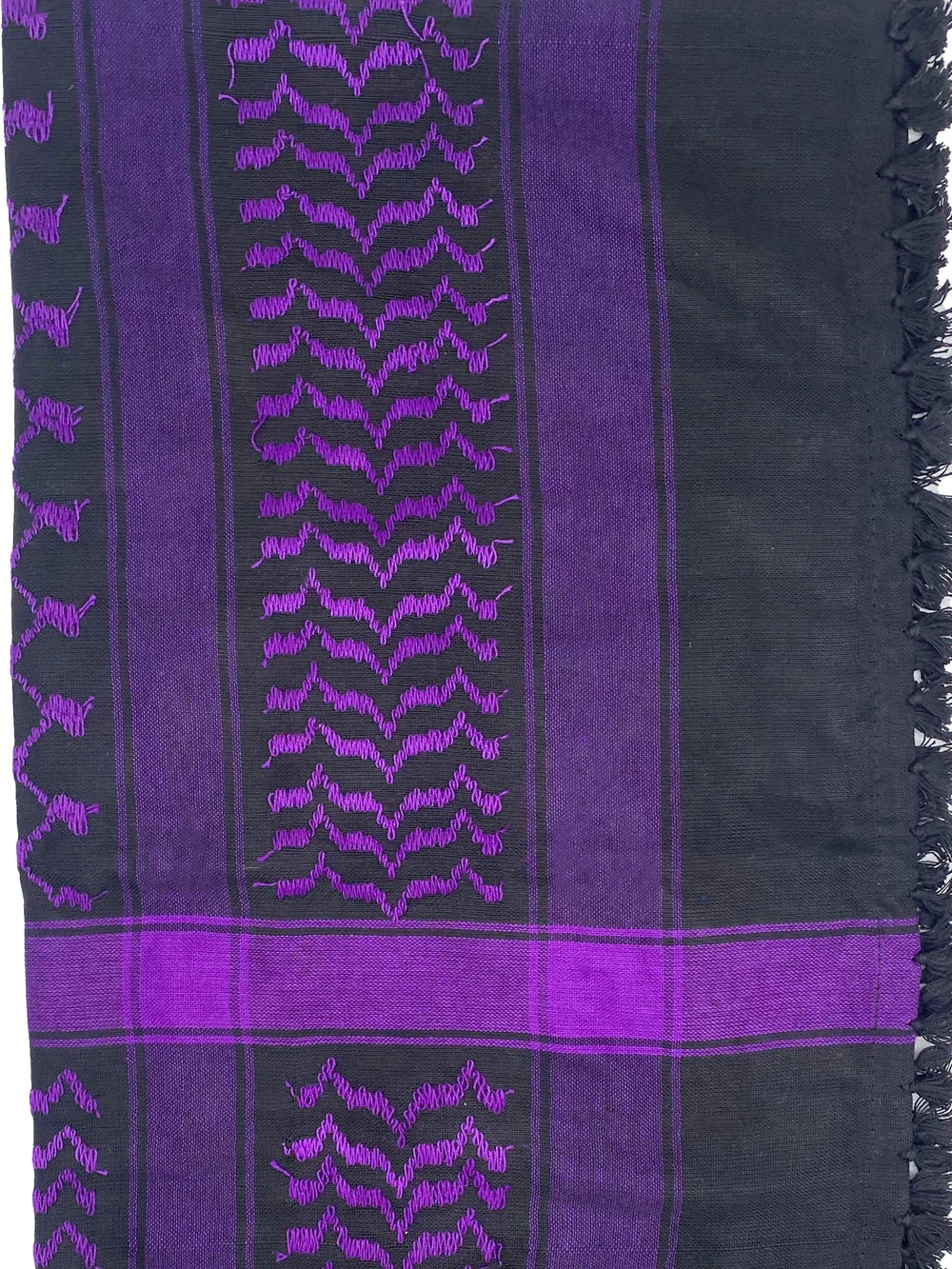 Authentic Purple X Black Palestinian Keffiyeh