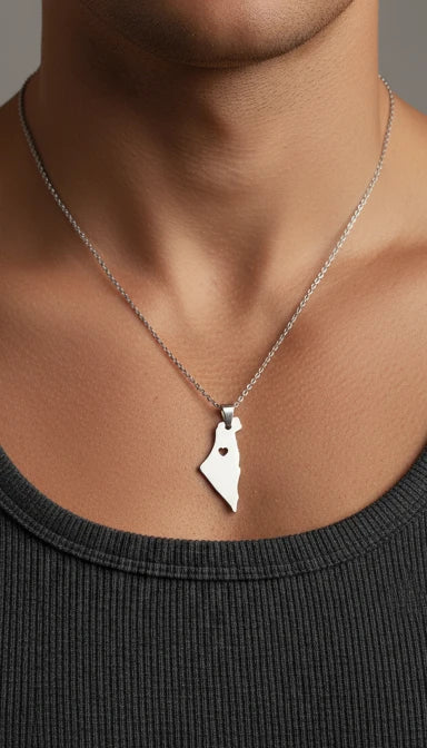 Heart of Palestine Necklace - Love & Land Collection