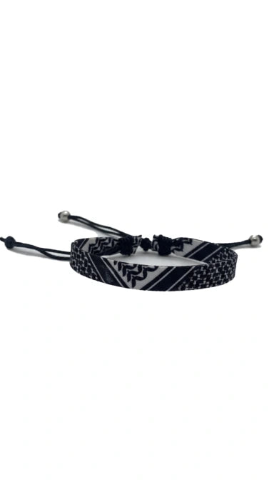 Keffiyeh Bracelet — Black & White