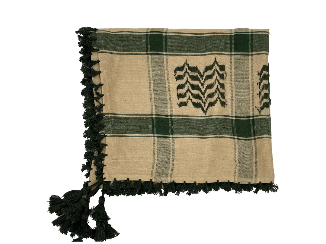 Desert X Green : Luxury Palestinian Keffiyeh