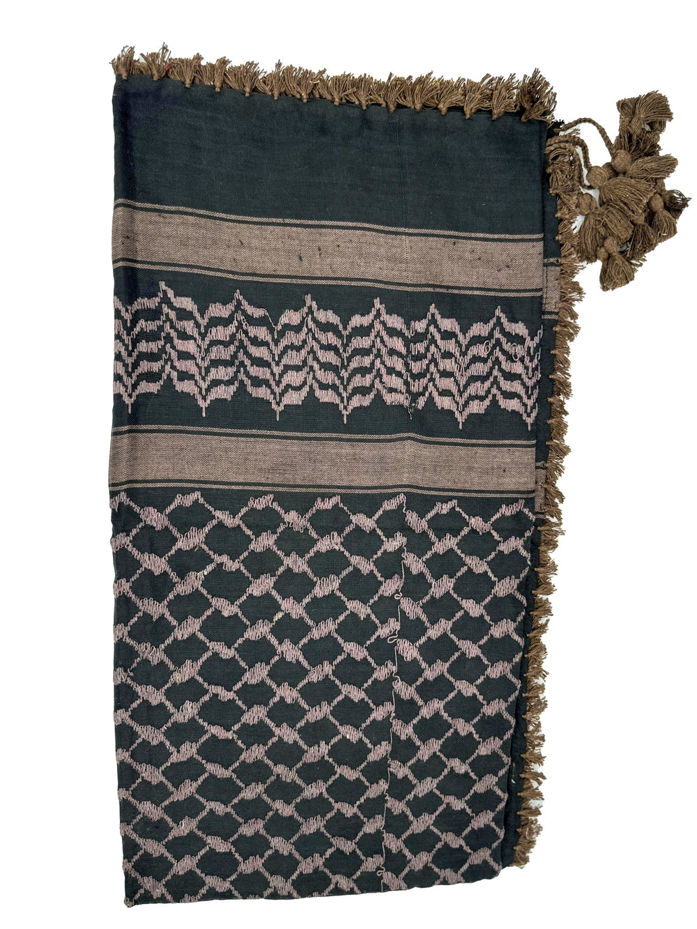 Authentic Brown and Black Palestinian Kuffiyeh