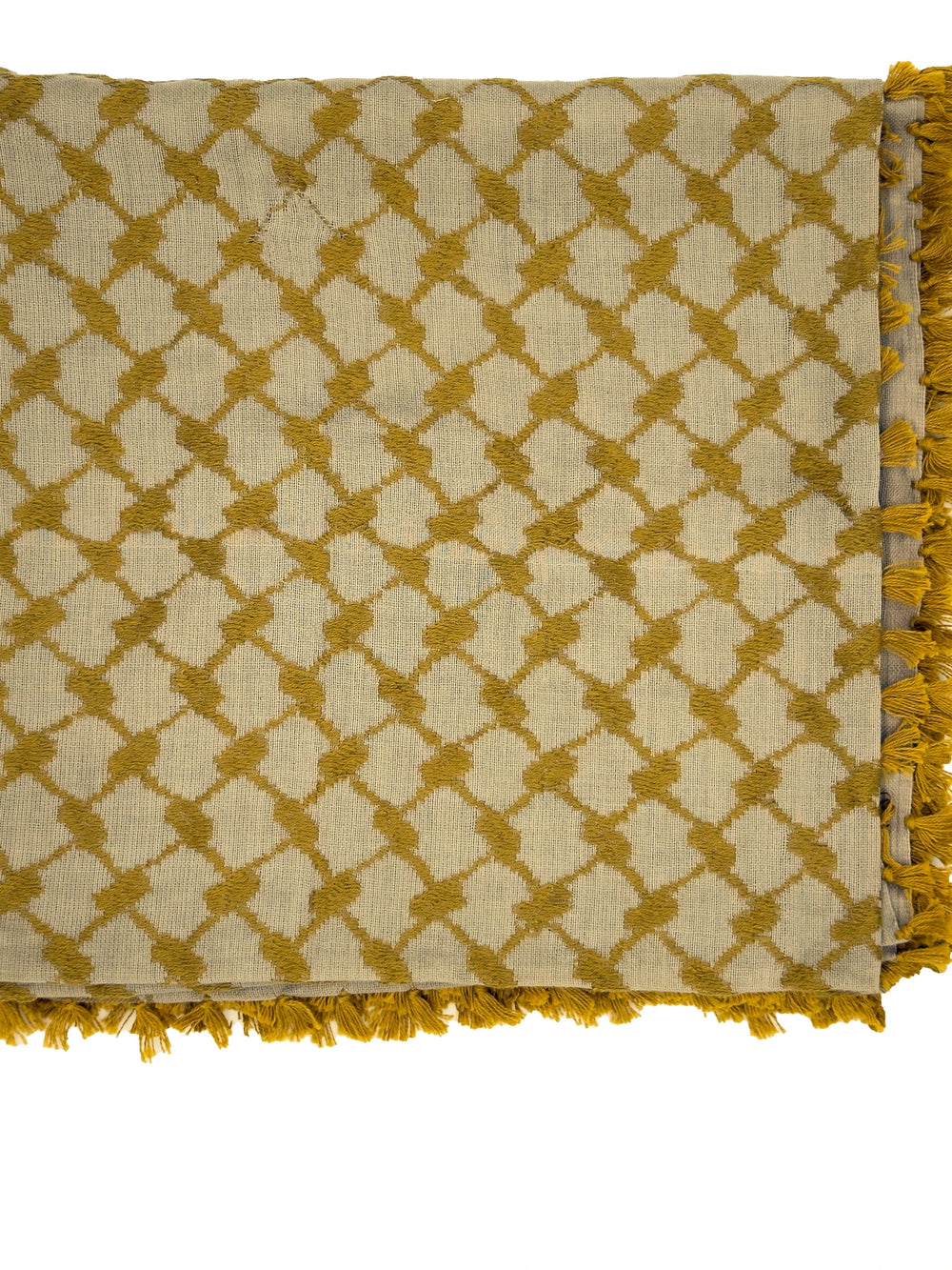 Beige & Gold Palestinian Kuffiyeh