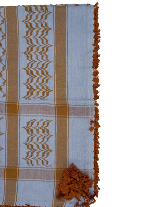 Dusty Blue & Havan Palestinian Kuffiyeh