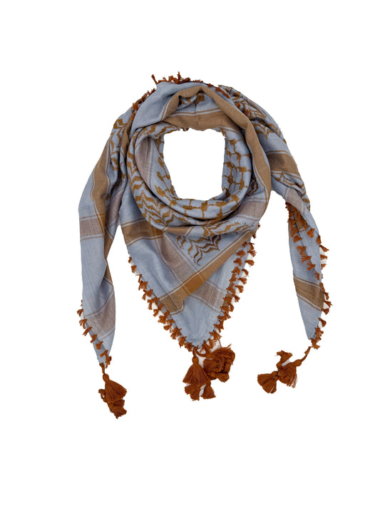 Dusty Blue & Havan Palestinian Kuffiyeh