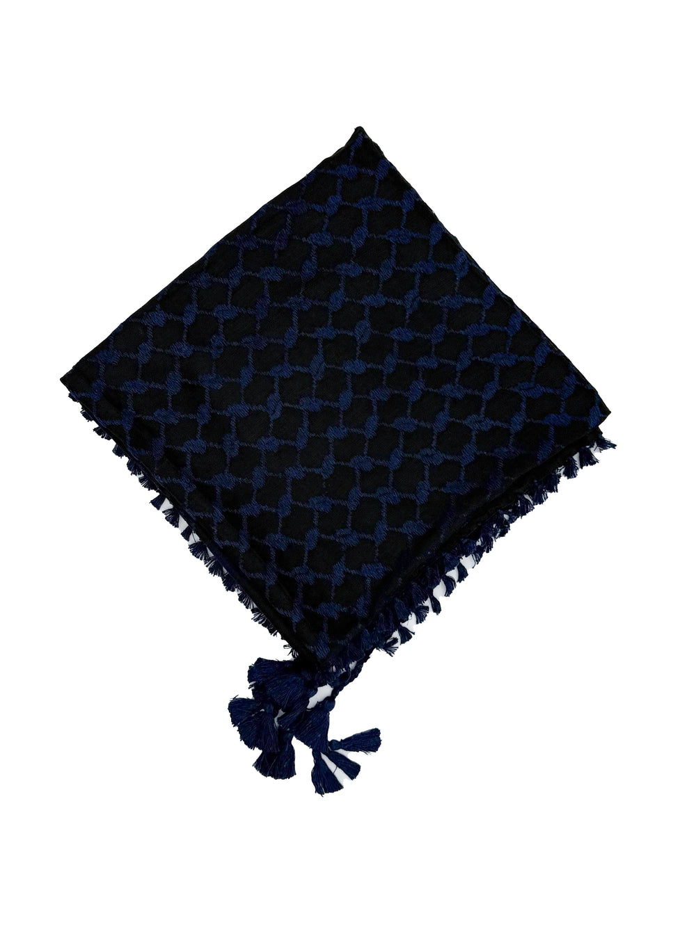 Deep Navy & Black Palestinian Kuffiyeh