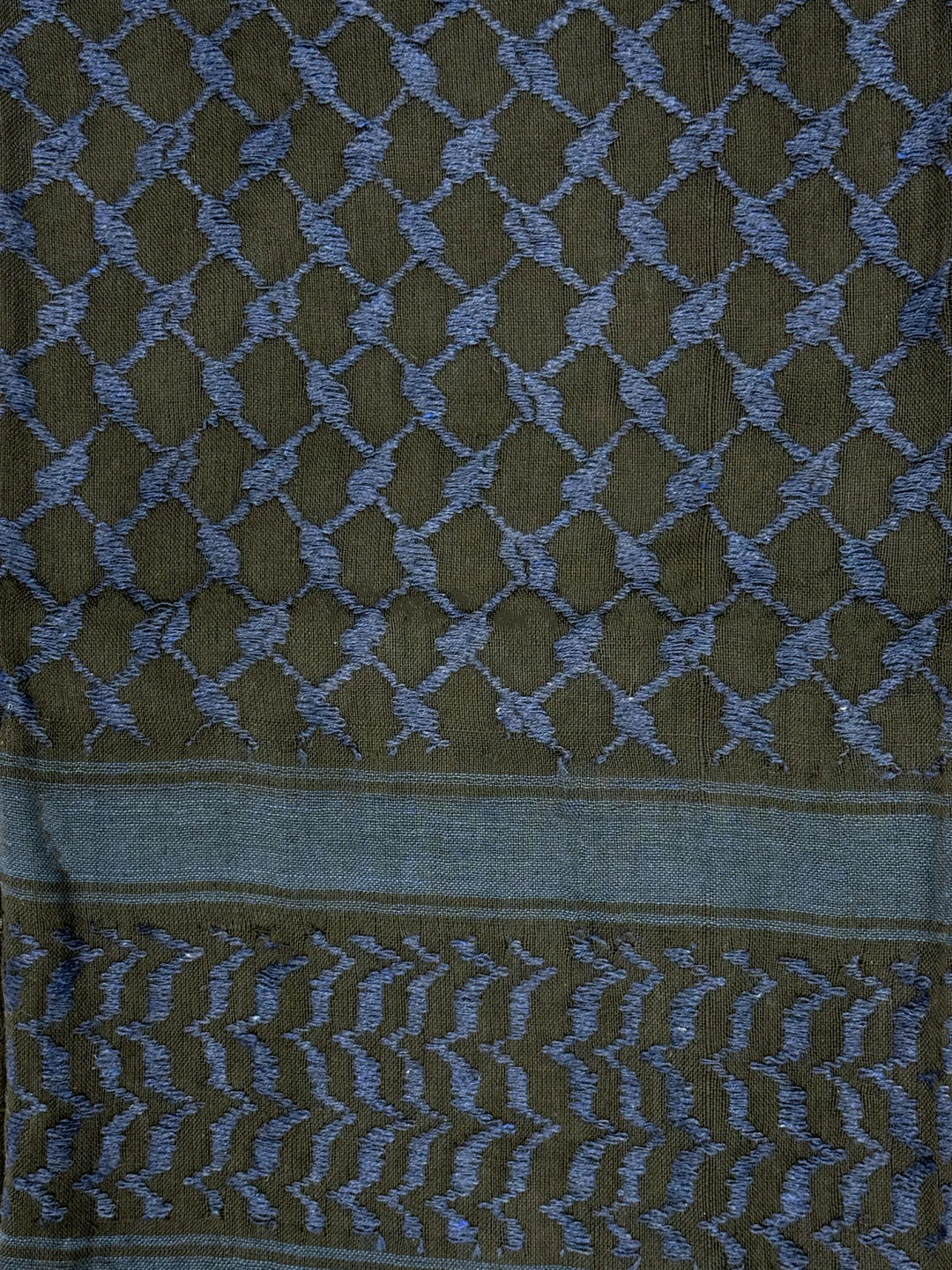 Deep Navy & Black Palestinian Kuffiyeh