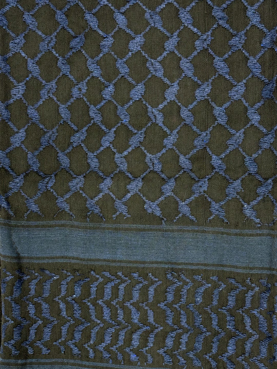 Deep Navy & Black Palestinian Kuffiyeh
