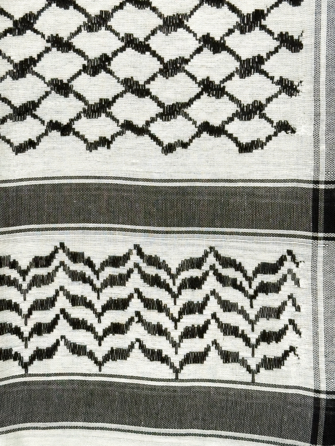 Silver x Black Palestinian Kuffiyeh