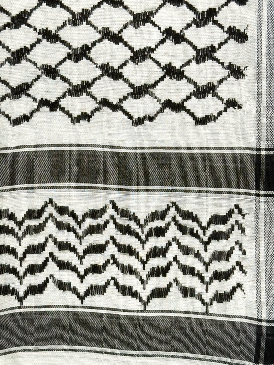 Silver x Black Palestinian Kuffiyeh