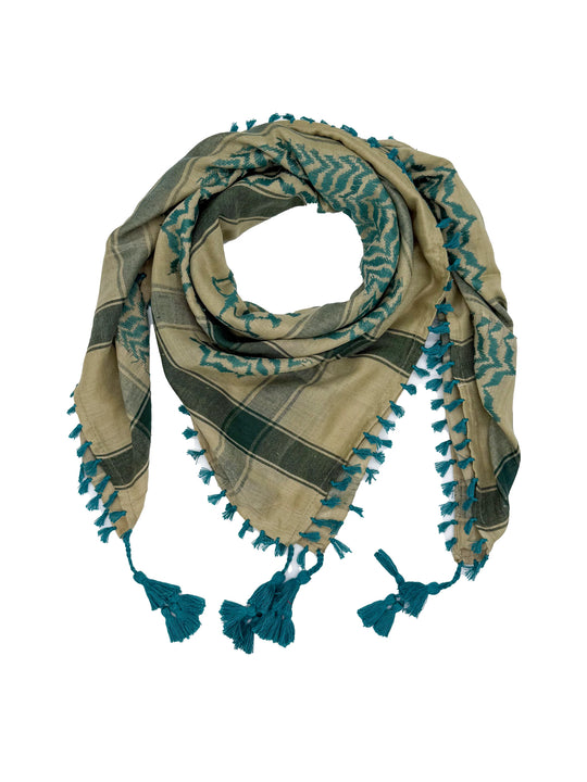 Desert x Cyan Palestinian Kuffiyeh
