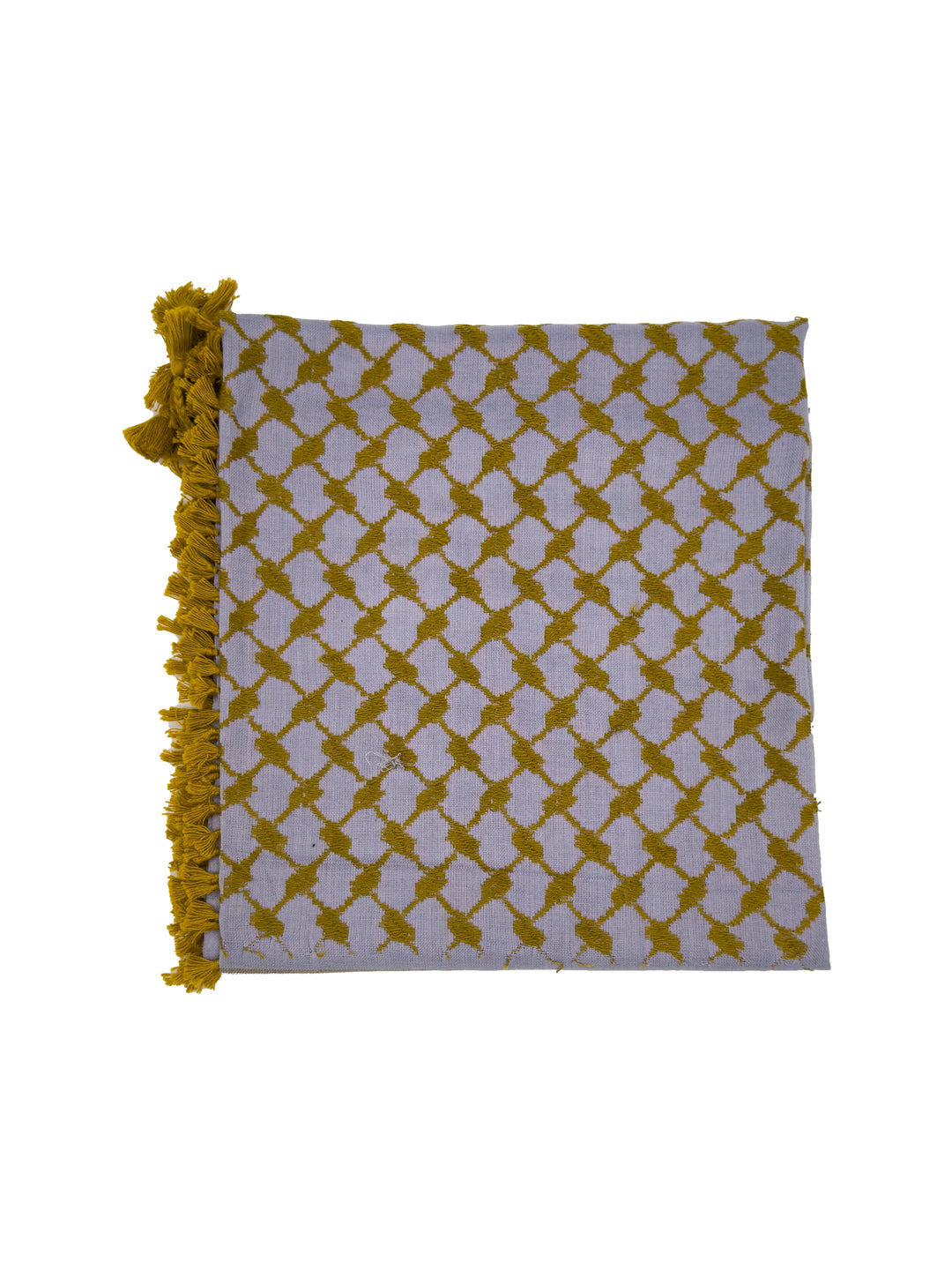 Dusty Blue x Gold Palestinian Kuffiyeh