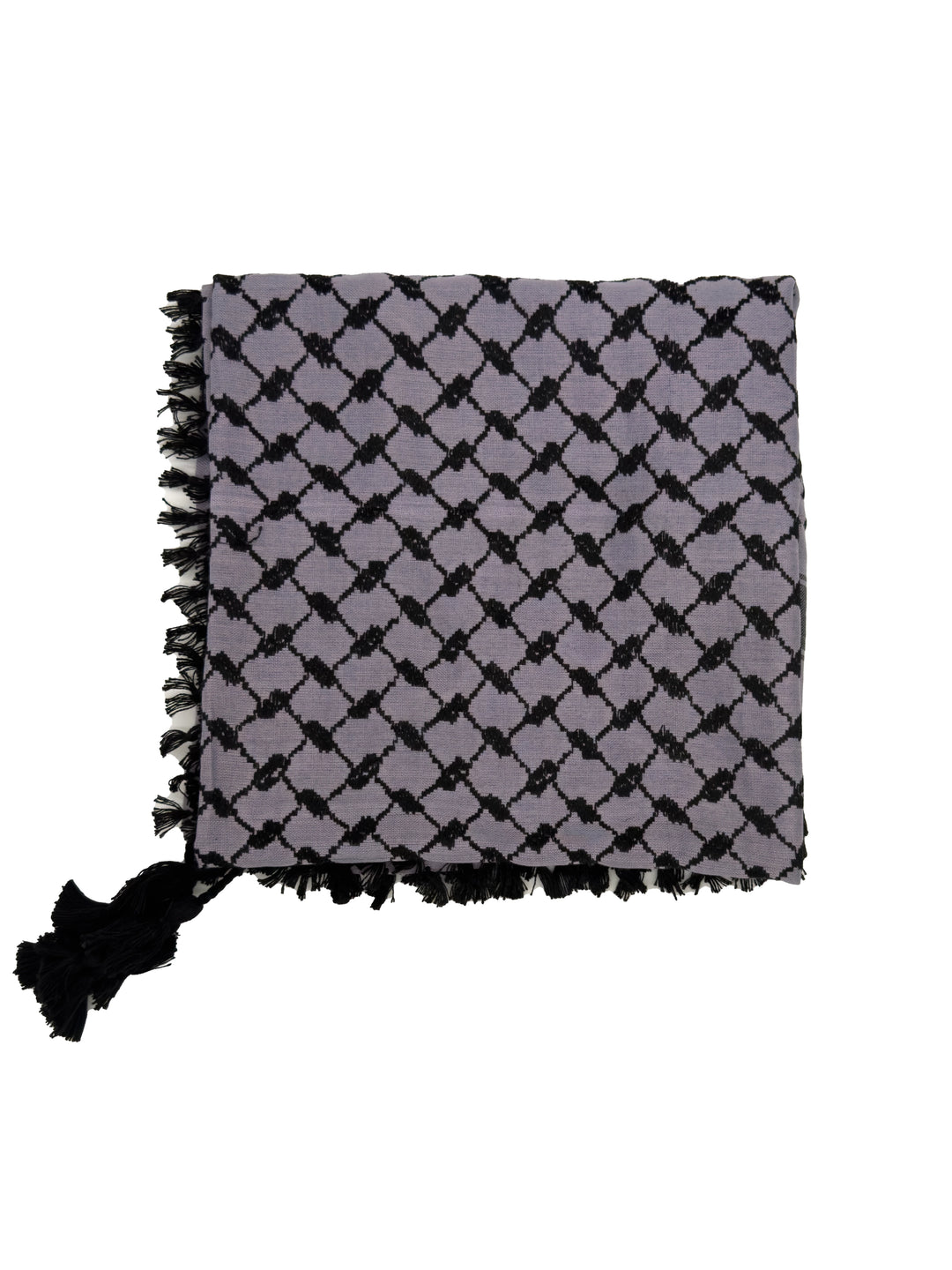 Misty Purple x Black Palestinian Kuffiyeh