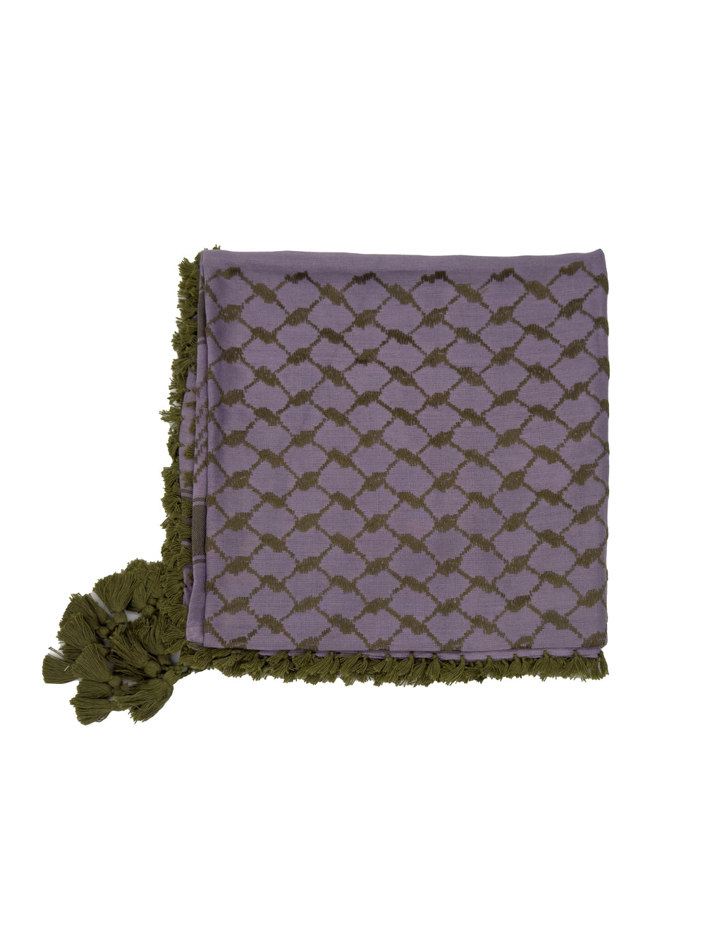 Dusty Blue x Olive Palestinian Kuffiyeh