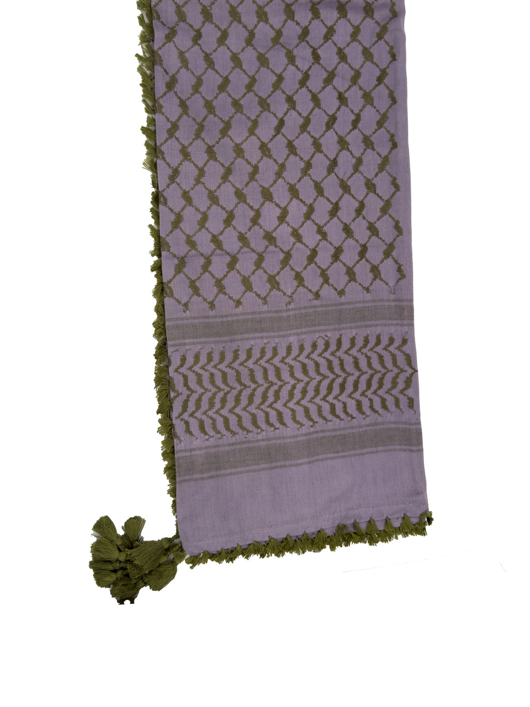 Dusty Blue x Olive Palestinian Kuffiyeh