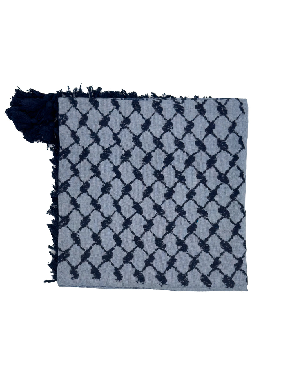 Dusty Blue x Navy Blue Palestinian Kuffiyeh