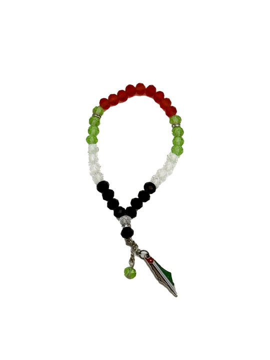 Flag in Our Hands – Palestine Misbaha Bracelet