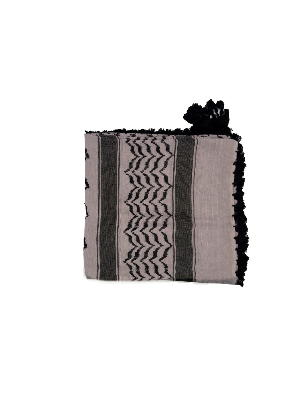Dusty Mauve x Black Palestinian Kuffiyeh