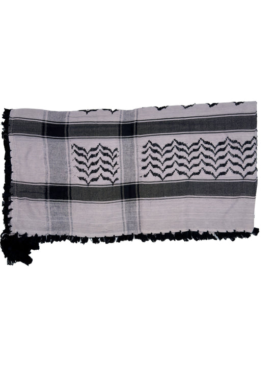 Dusty Mauve x Black Palestinian Kuffiyeh