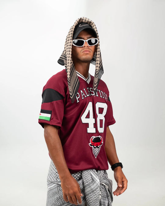 Palestine 48 Game Jersey — Burgundy
