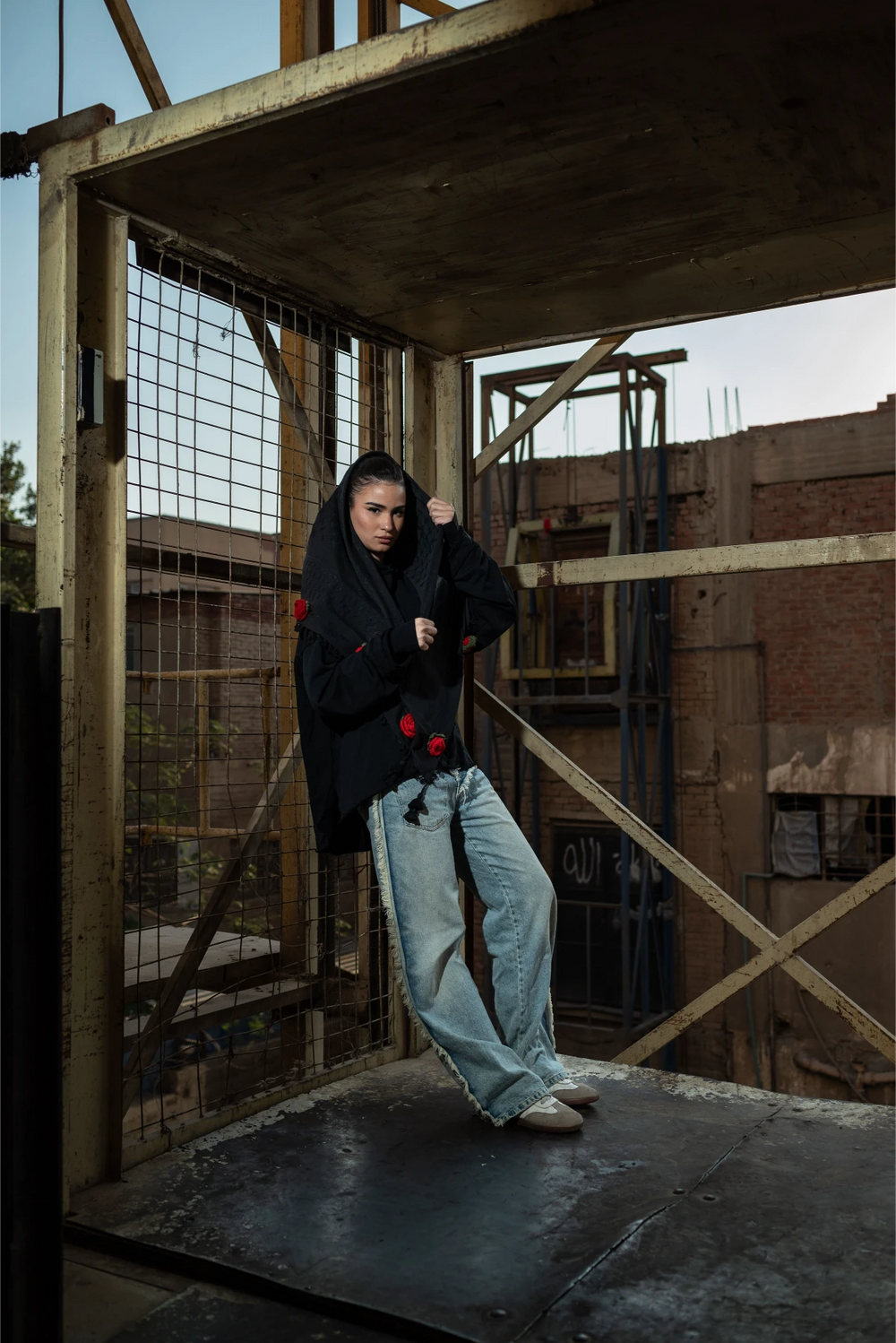 The Red Rose Kuffiyeh — Black Edition