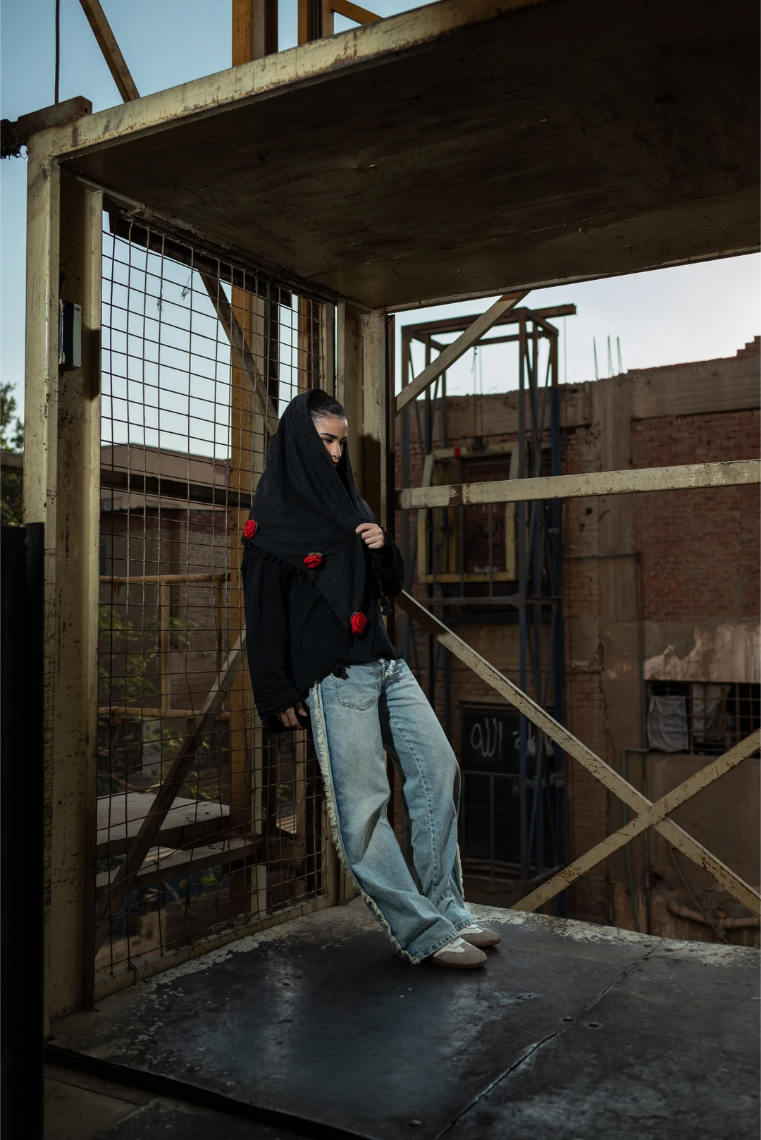 The Red Rose Kuffiyeh — Black Edition