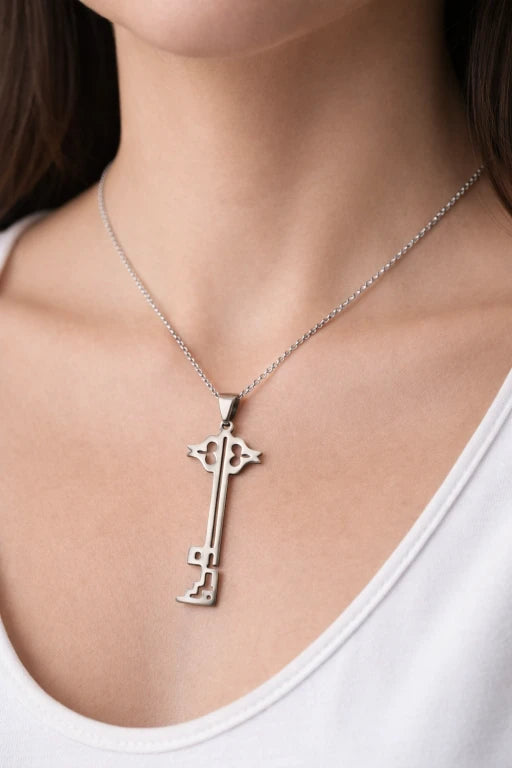 The Key of Return Necklace – Gold & Silver