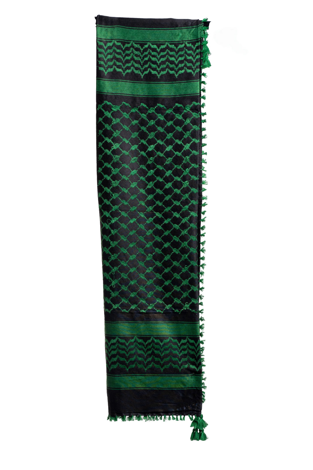 Authentic Green and Black Palestinian Keffiyeh