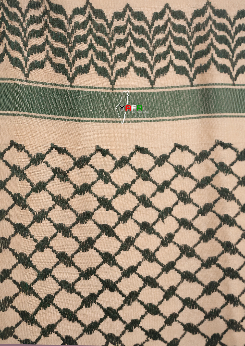 Desert X Green : Luxury Palestinian Keffiyeh