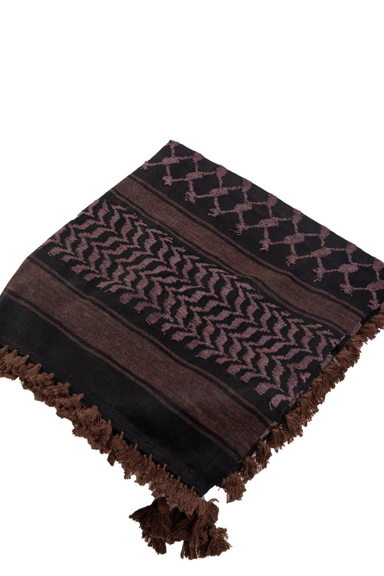 Authentic Brown and Black Palestinian Kuffiyeh