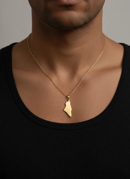 Eternal Palestine Map Necklace - Classic Heritage