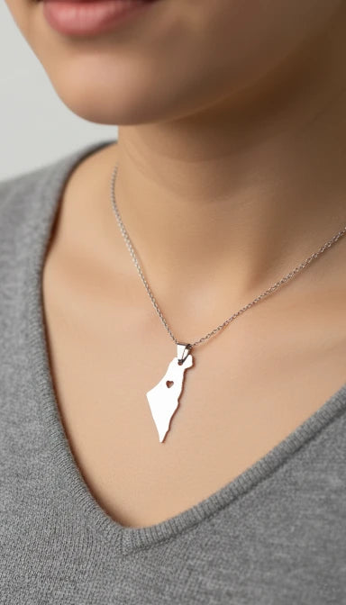 Heart of Palestine Necklace - Love & Land Collection