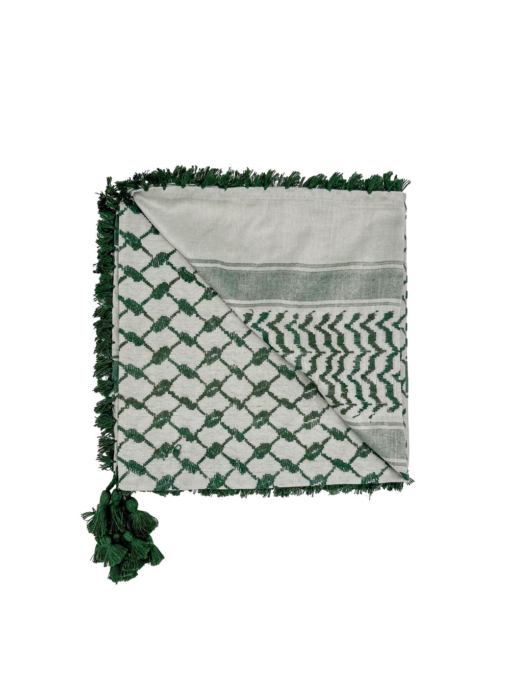 Silver X Green: Contemporary Palestinian Kuffiyeh