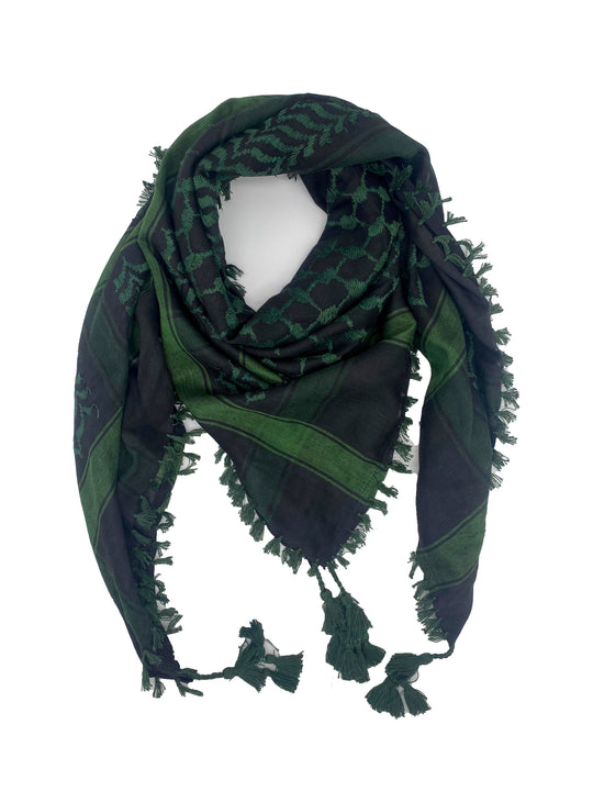 Dark Green X Black: Timeless Palestinian Kuffiyeh