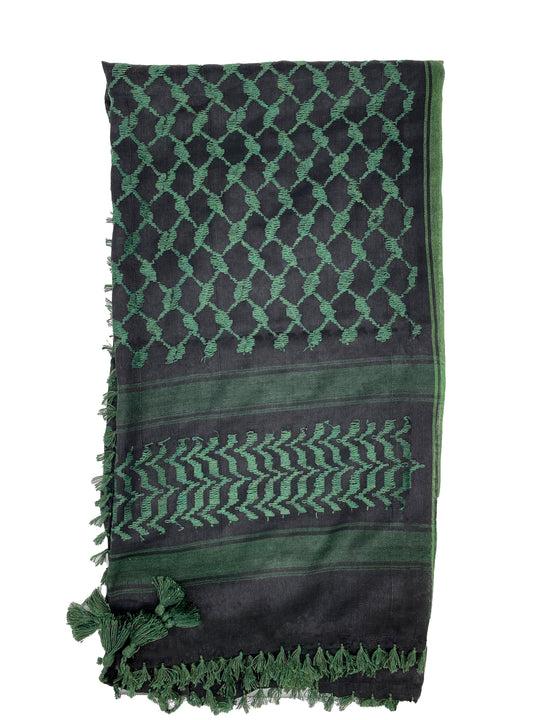 Dark Green X Black: Timeless Palestinian Kuffiyeh