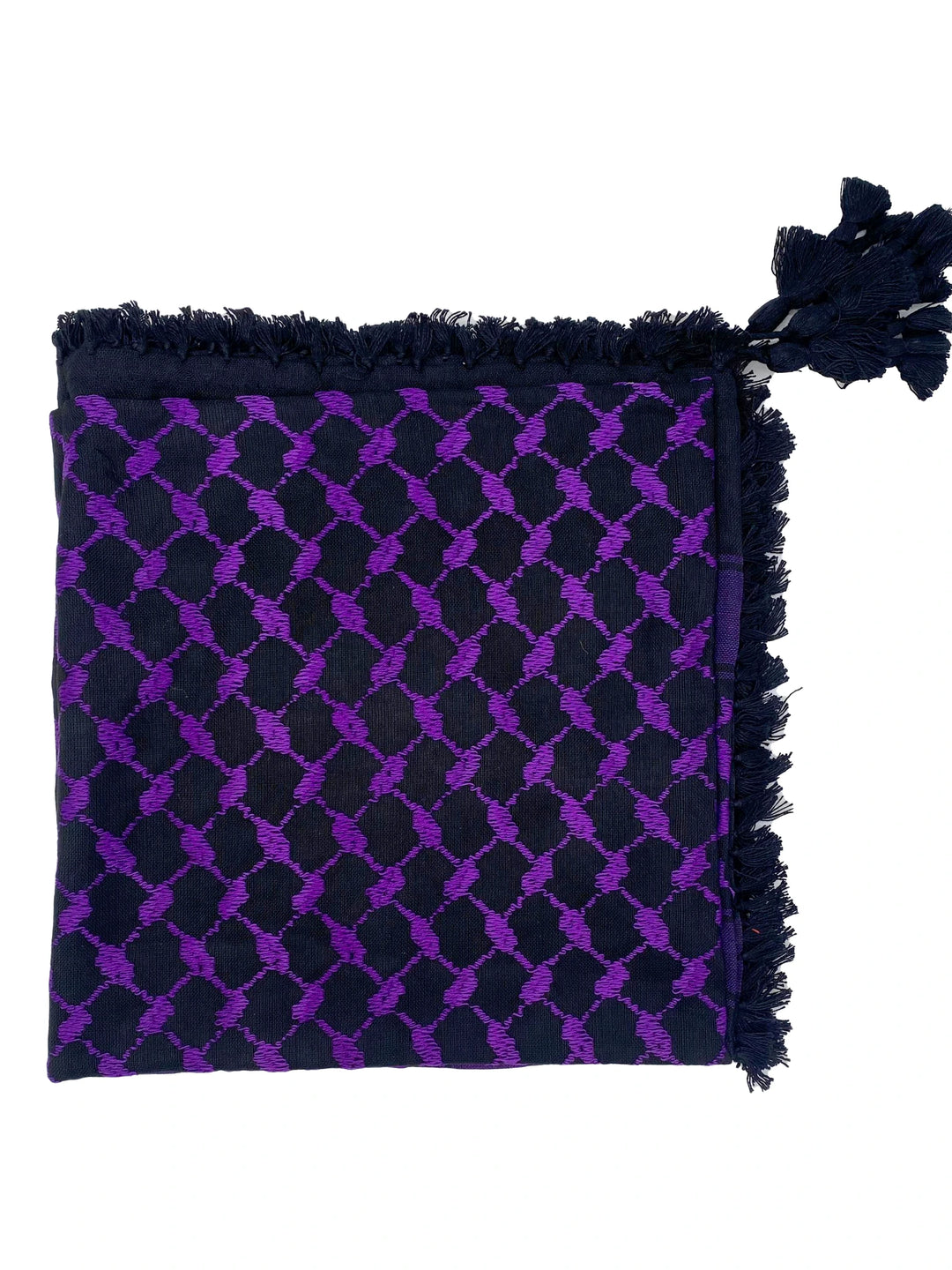 Authentic Purple X Black Palestinian Kuffiyeh