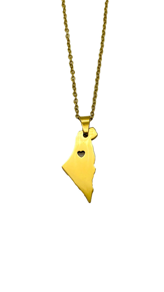 Heart of Palestine Necklace - Love & Land Collection