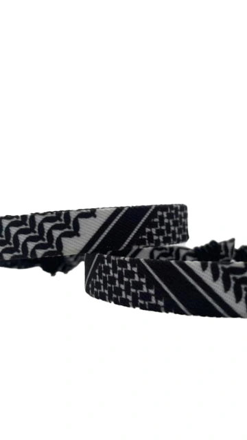 Keffiyeh Bracelet — Black & White