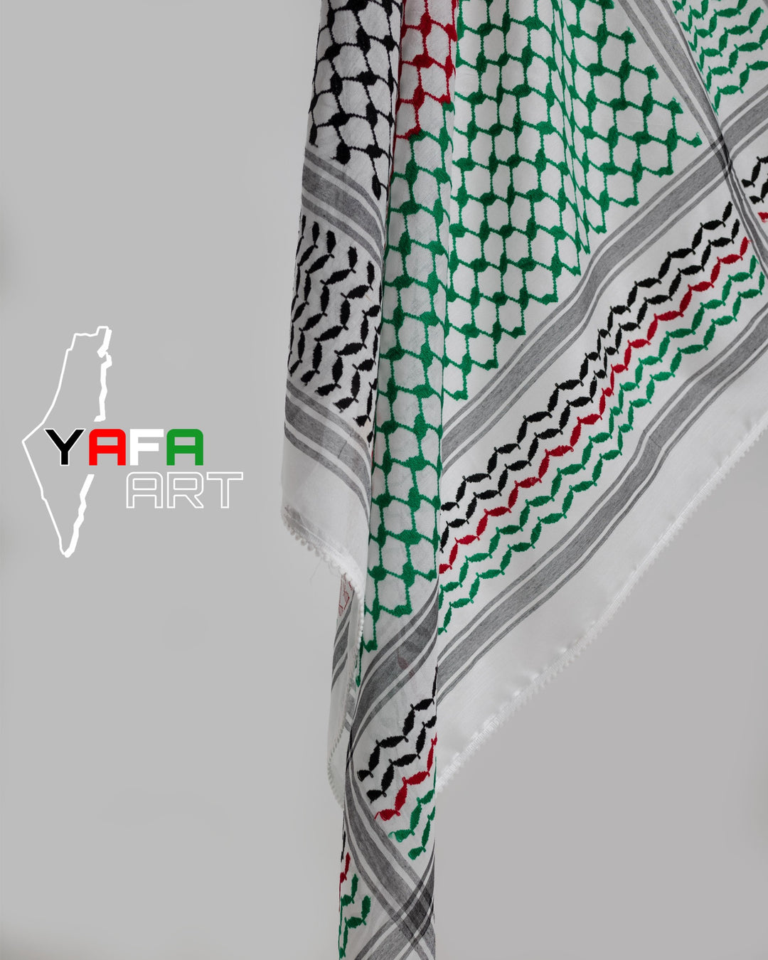 Palestine Flag Kuffiyeh — Yafa Originals