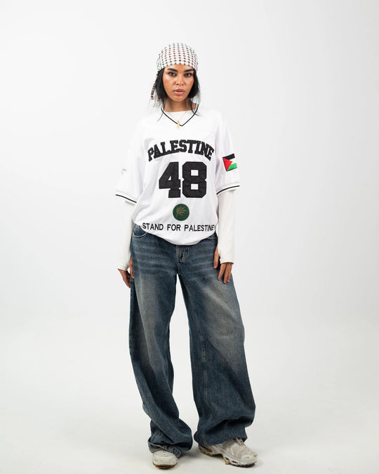 Olive Roots — 48 Game Jersey — Black & White