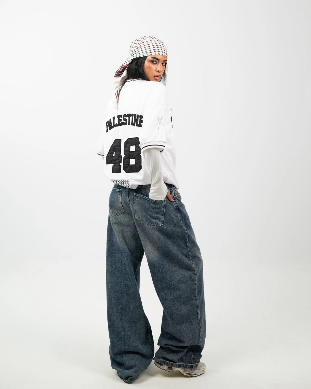 Olive Roots — 48 Game Jersey — Black & White