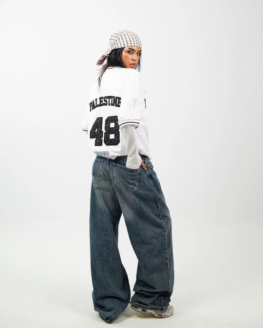 Olive Roots — 48 Game Jersey — Black & White