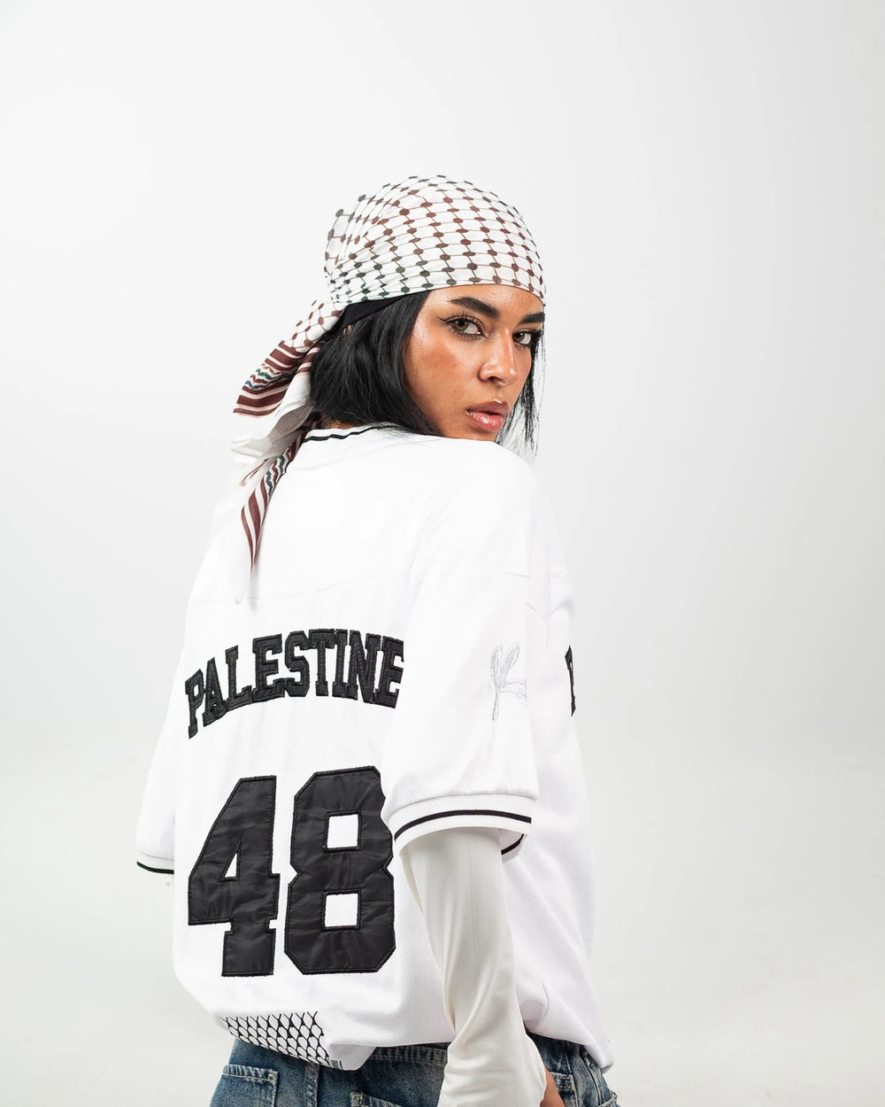 Olive Roots — 48 Game Jersey — Black & White