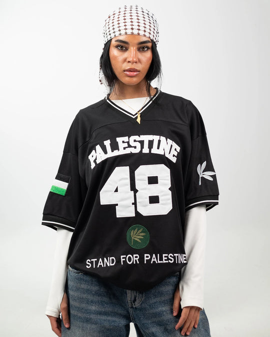 Olive Roots — 48 Game Jersey — Black & White