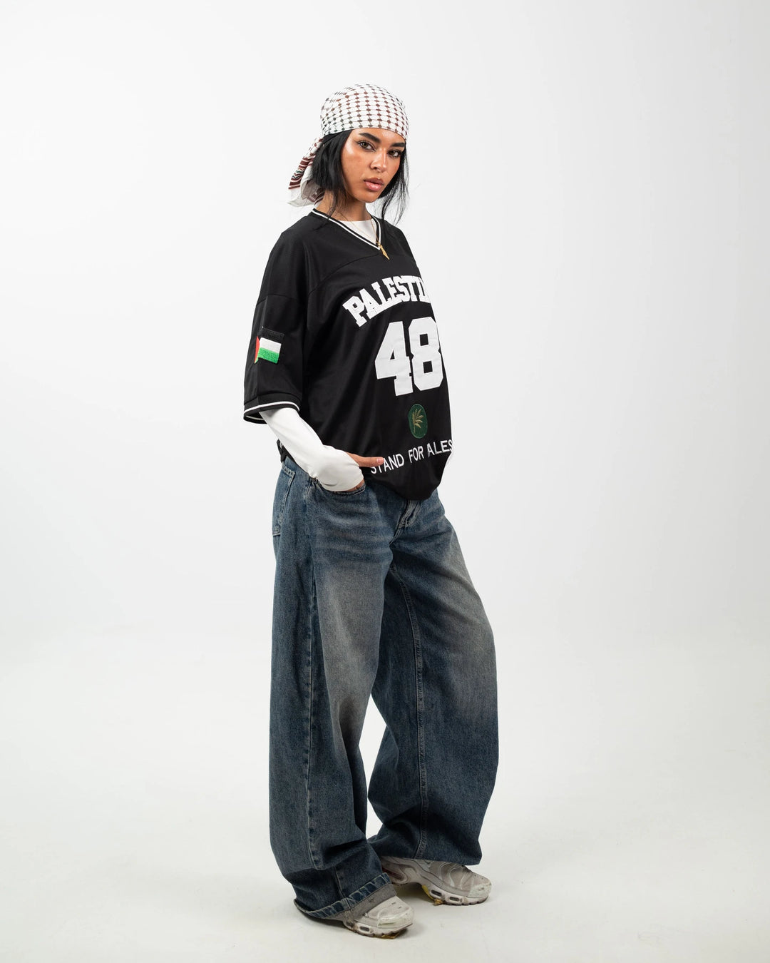 Olive Roots — 48 Game Jersey — Black & White