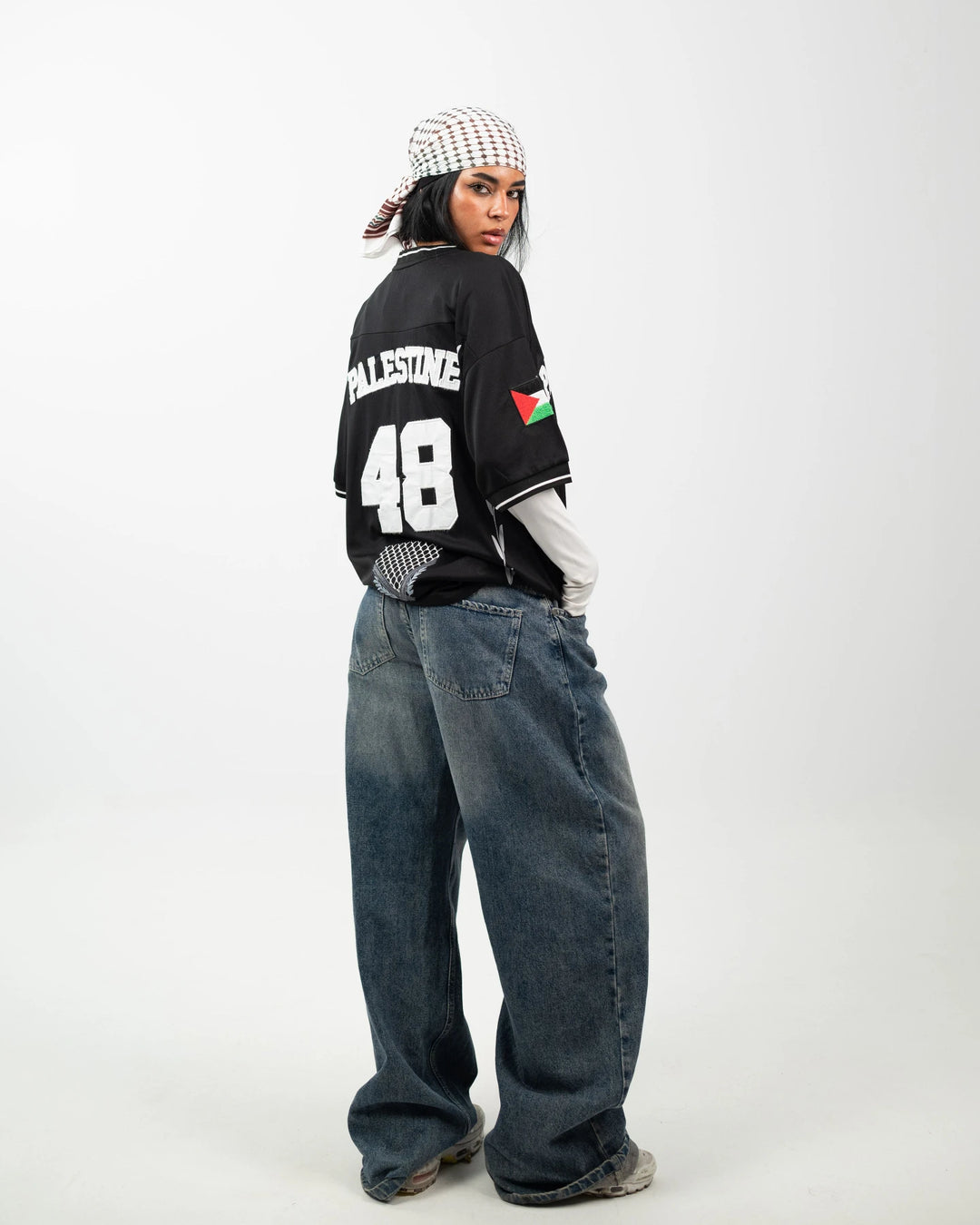 Olive Roots — 48 Game Jersey — Black & White