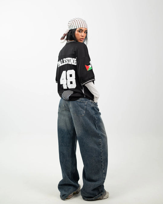 Olive Roots — 48 Game Jersey — Black & White