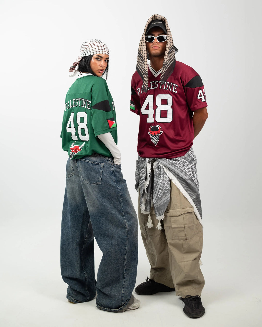 Palestine 48 Game Jersey — Burgundy