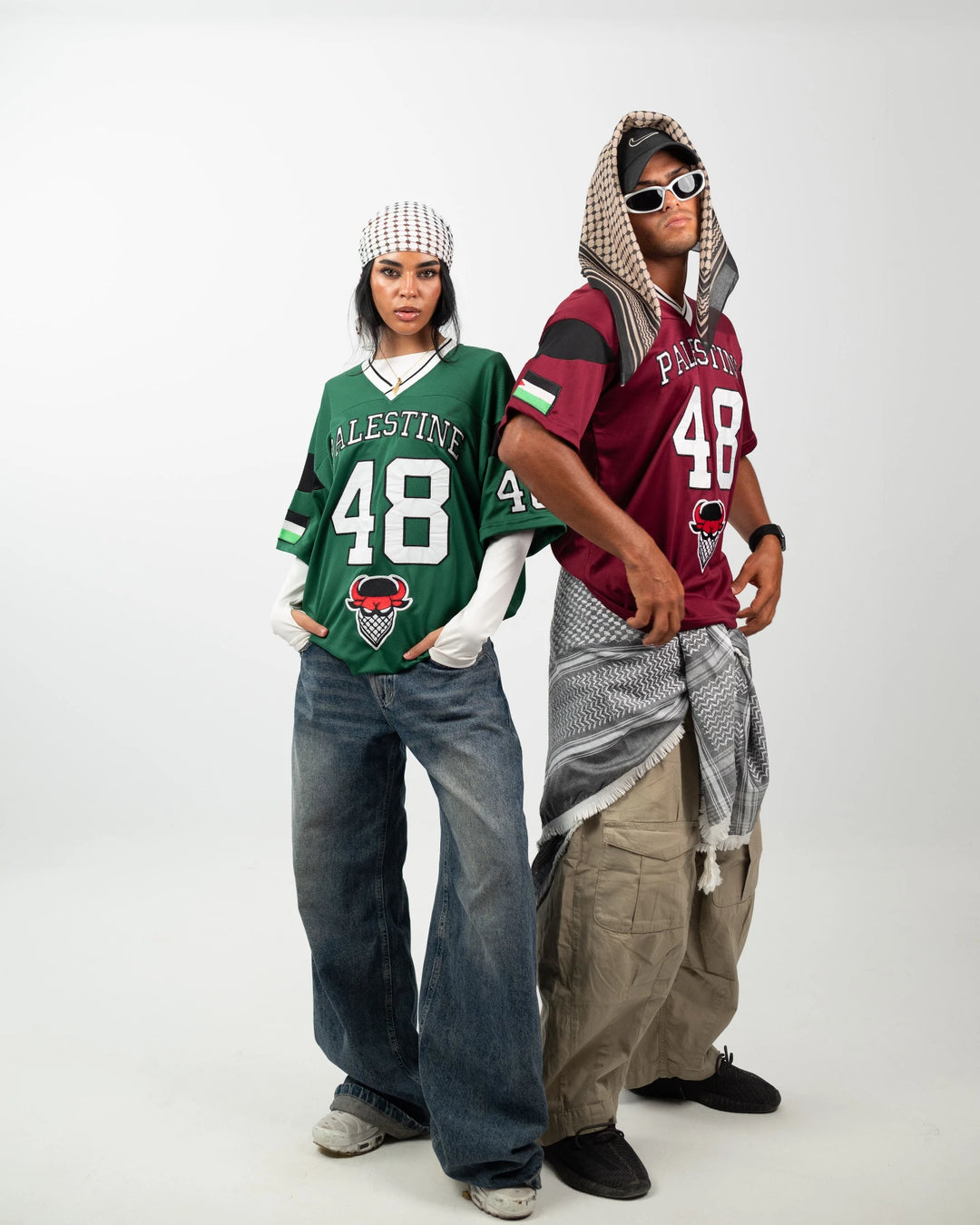 Palestine 48 Game Jersey — Burgundy