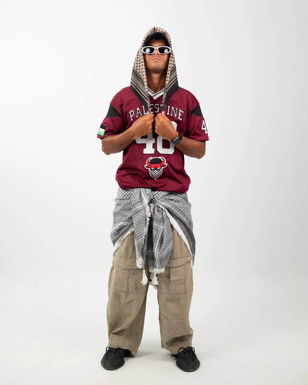 Palestine 48 Game Jersey — Burgundy