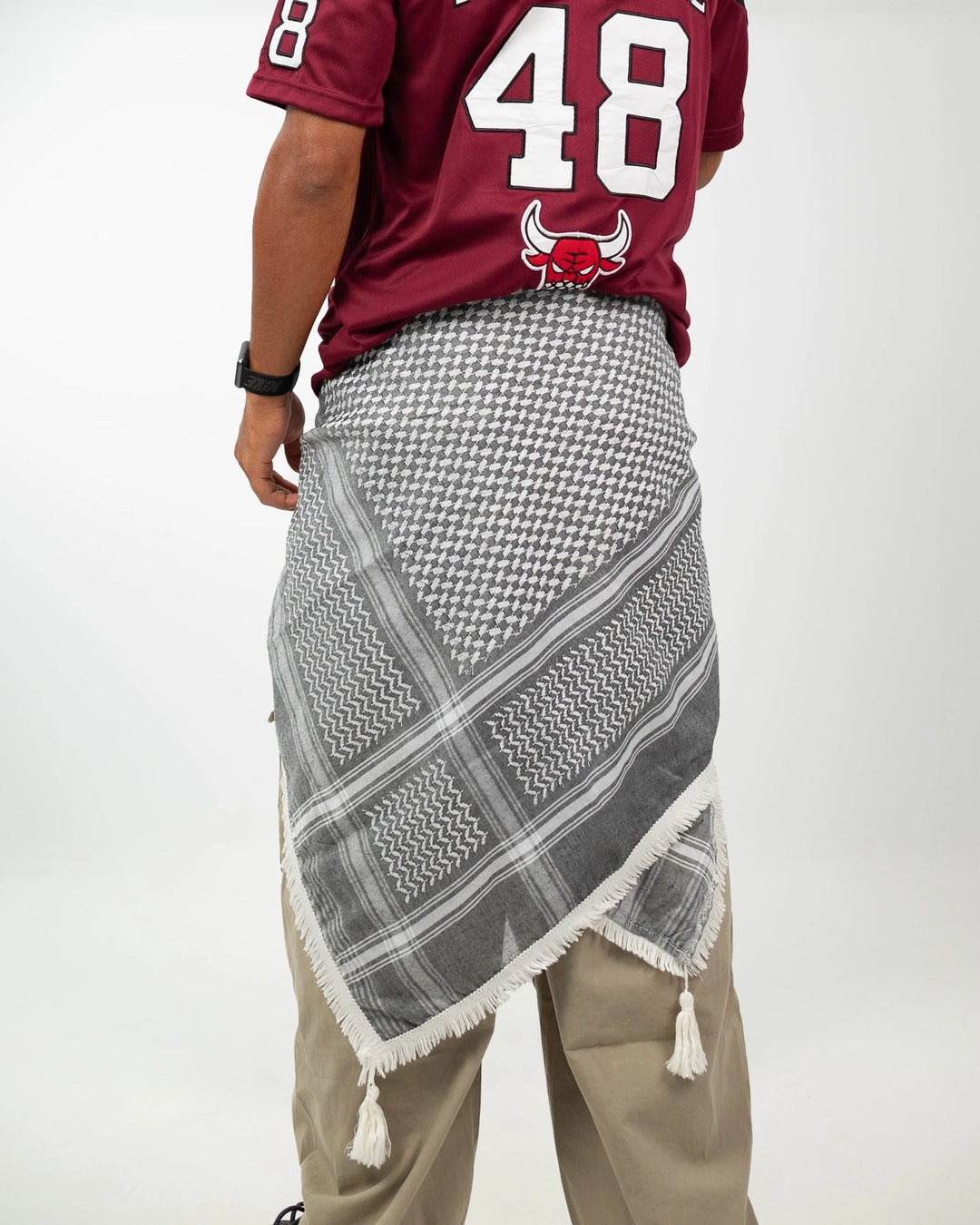 Premium Silver Palestinian Kuffiyeh